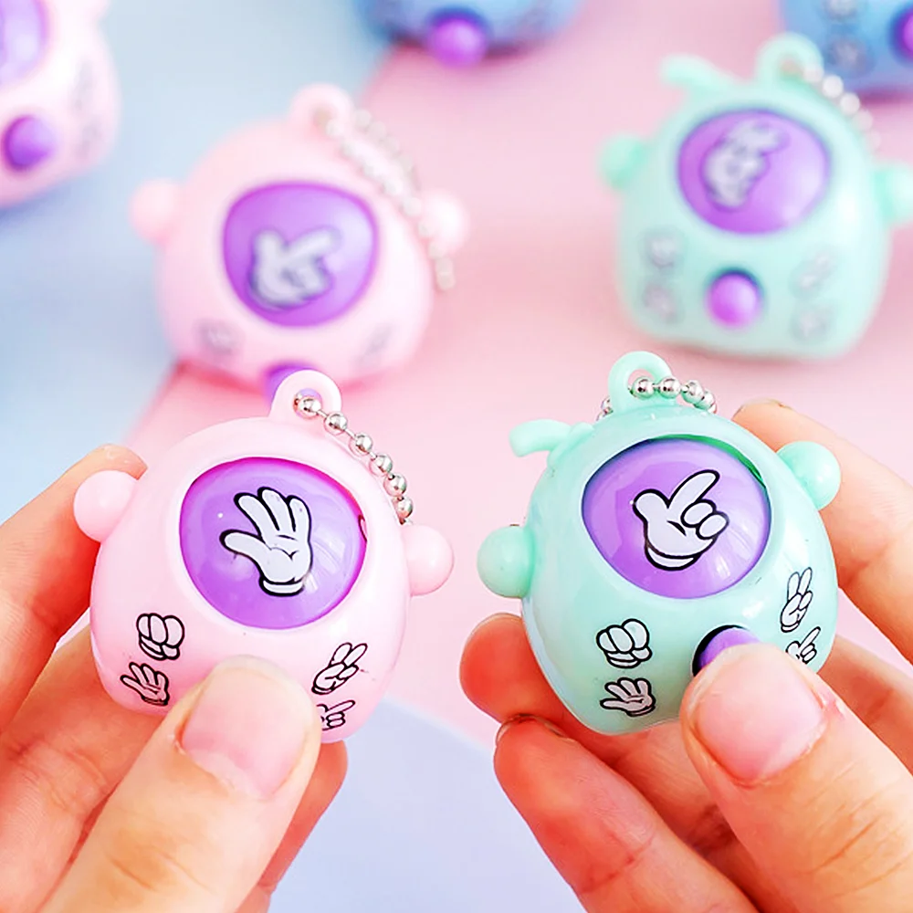 Mini Pop Keychains 20-50Pcs Mini Pop Keychains Toddler Sensory Fidget Toys Bulk Classroom Prizes Kids Birthday Party Favors Gift Bag Fillers
