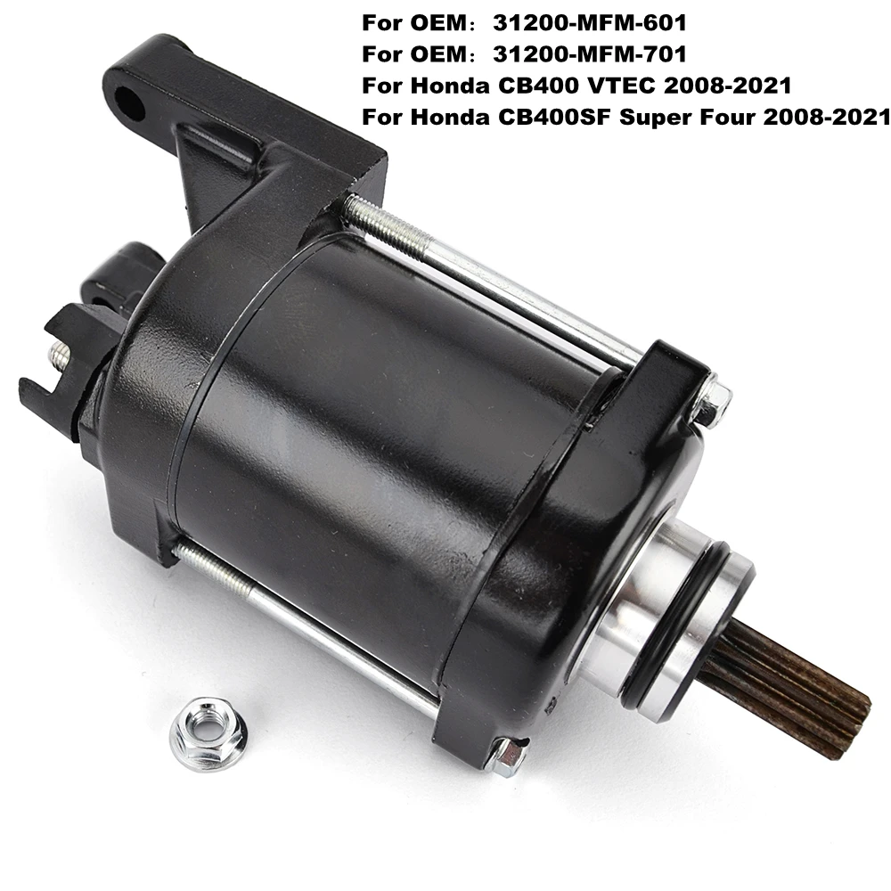 Starter Electrical Engine Starter Motor For Honda Cb400Sf Super Four Cb400 Vtec 2008-2021 Cb 400 31200-Mfm-601 31200-Mfm-701