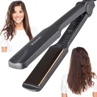 KM-329 Professional Hair Straightener Flat Iron Styling Tools Temperature Control Fashion Style For Shop Home 2