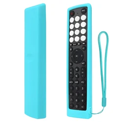 Enhanced Silicone Anti-Slip Protective Remote Control Case (Fluorescent blue)