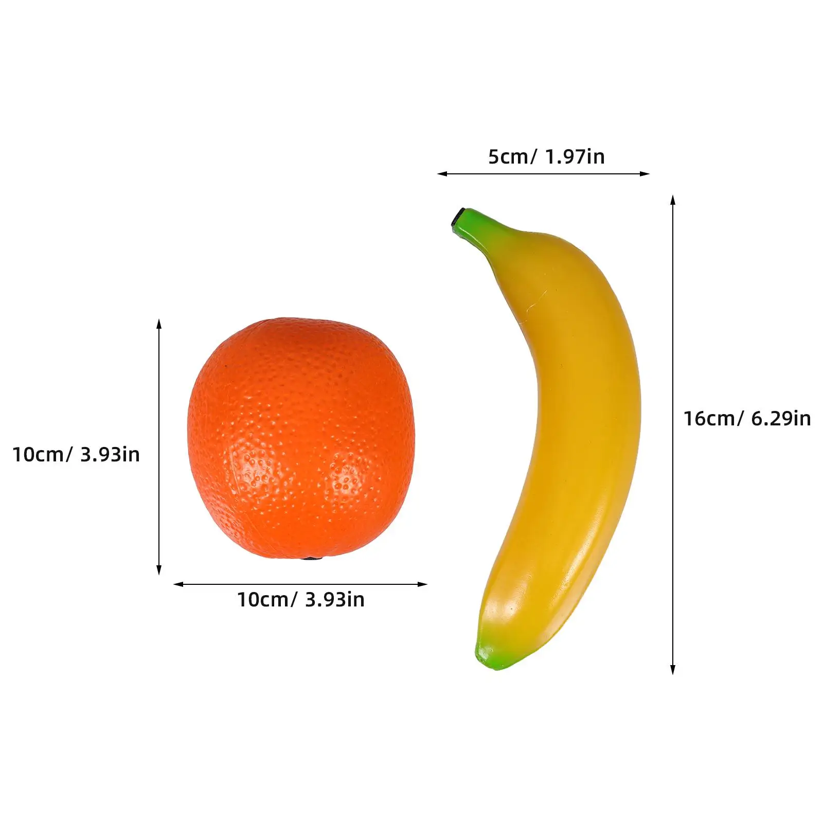 2 Pcs Fruits Simulated Sandbox Music Decor Early Educational Toy Shaker Abs Baby