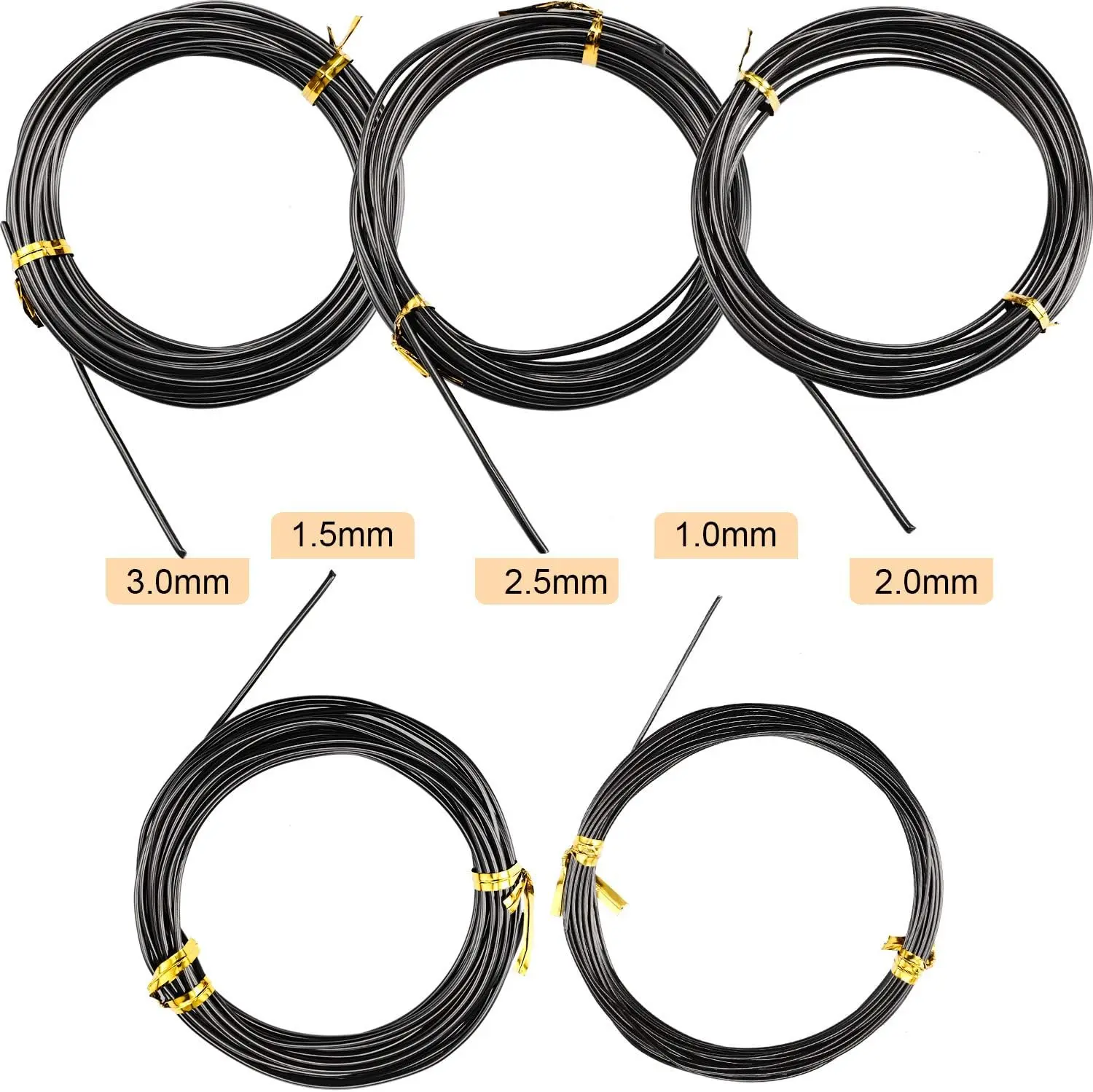 Bonsai Wire 10m Bonsai Wire Plant Support Anodized Aluminum Bonsai Training Wire for Plant Shaping Garden Accessories 1/1.5/2/2.5/3mm