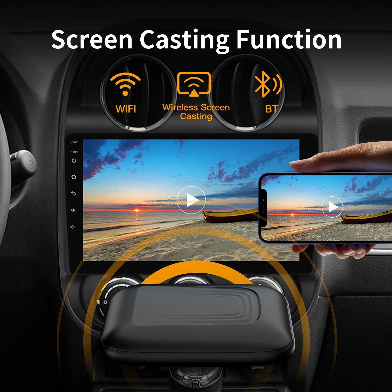 ȵ̵ AI BOX    Andorid ڵ  ÷̾ BT5.0 Ÿ ٰ BMW  ÷  ÷ 4ھ 2 + 8G WIFI  ȭ