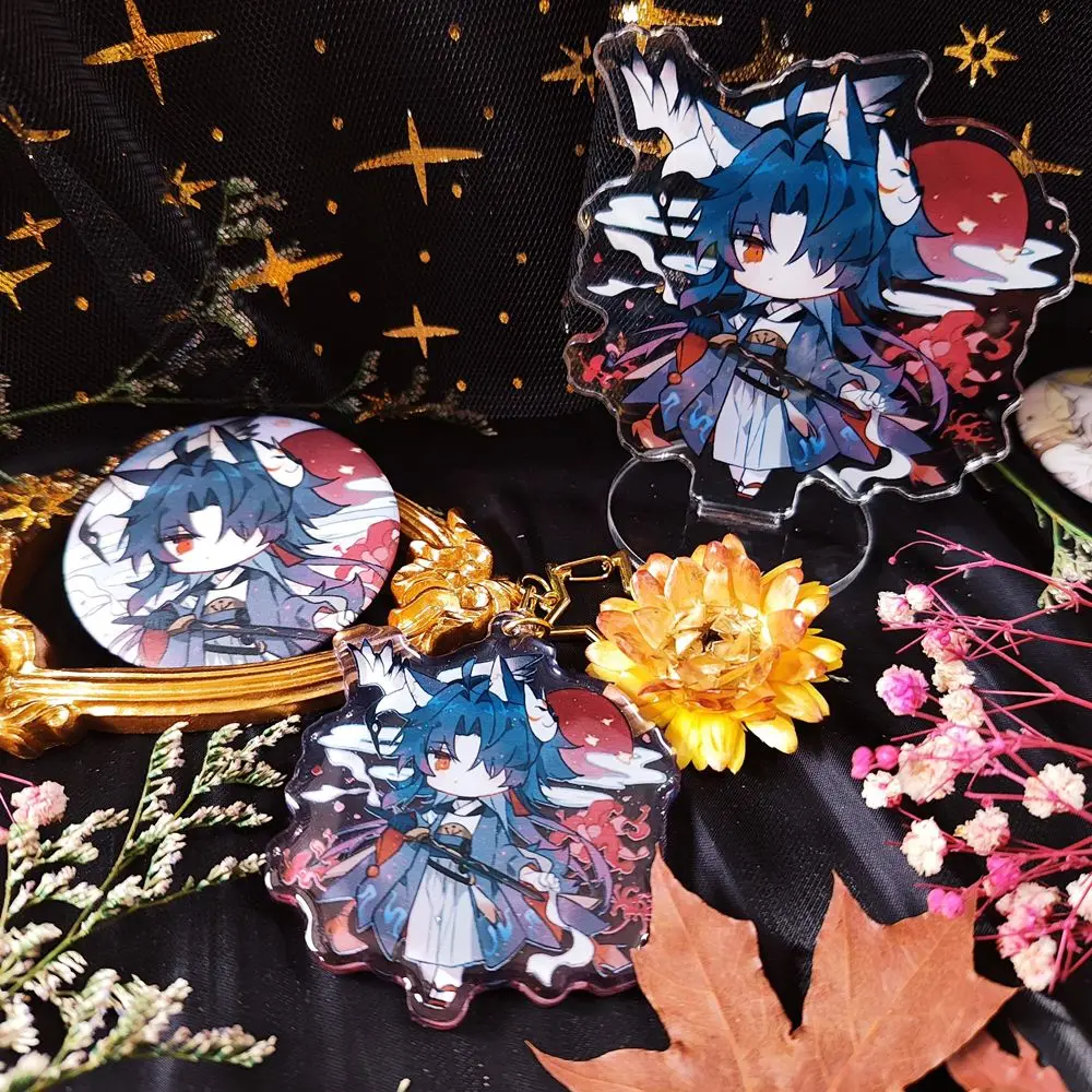 Hot honkai: star rail schlüssel anhänger kimono doujin original jingyuan  dan heng klinge acryl ständer modell glitter epoxy schlüssel bund anhänger  - AliExpress