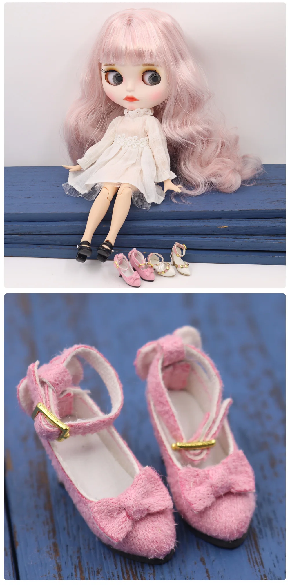 Neo Blythe Doll Elegant High-Heel Shoes 3