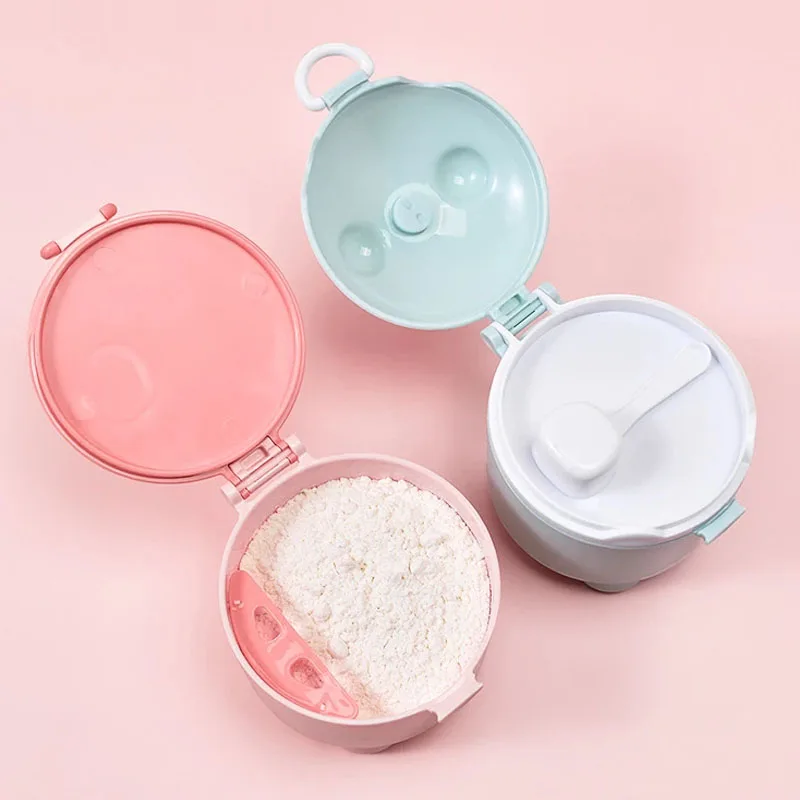 Cartoon Milk Powder Box Portable Food Storage Box For Infant Toddle Snacks