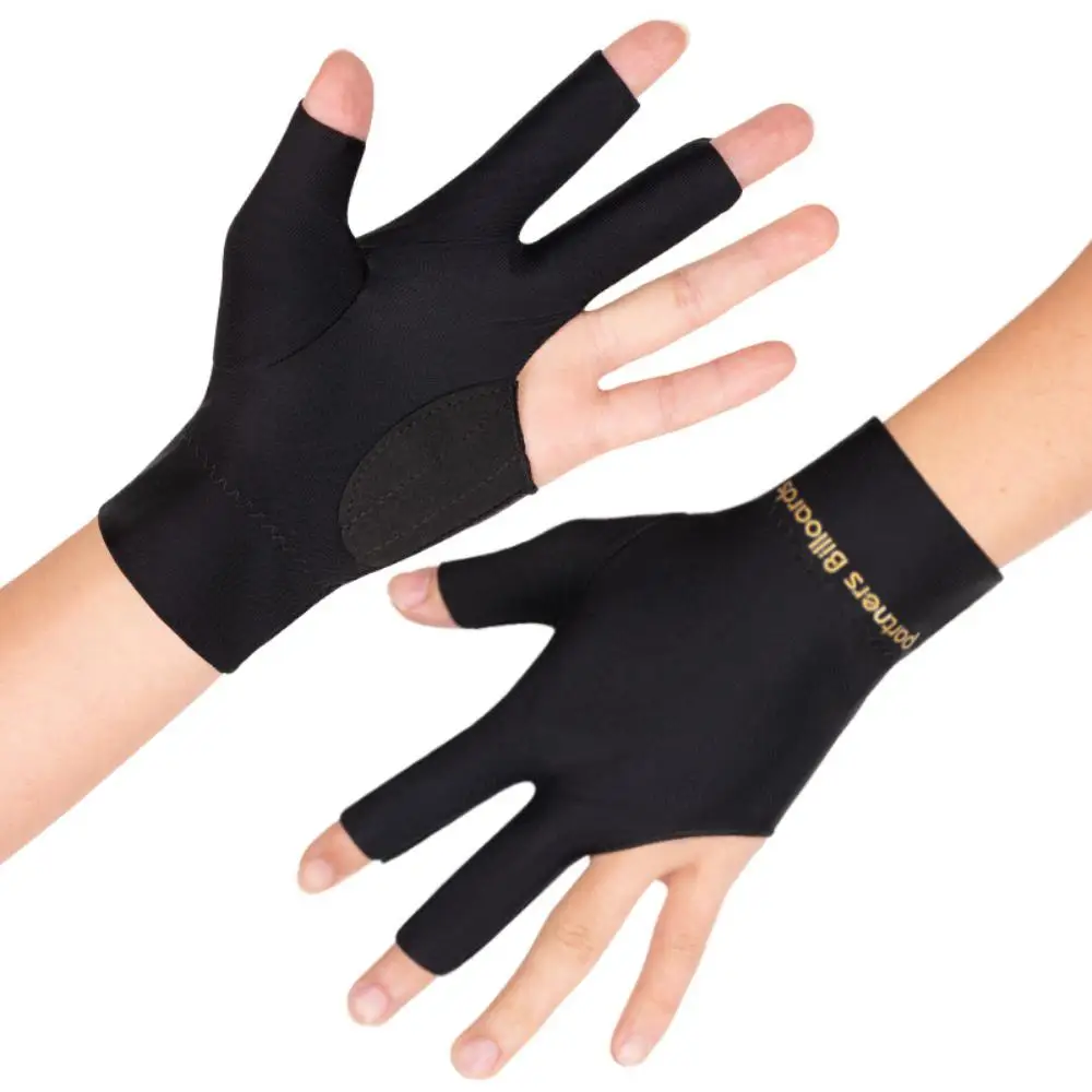 Billiard Gloves Three Finger Anti Slip Breathable