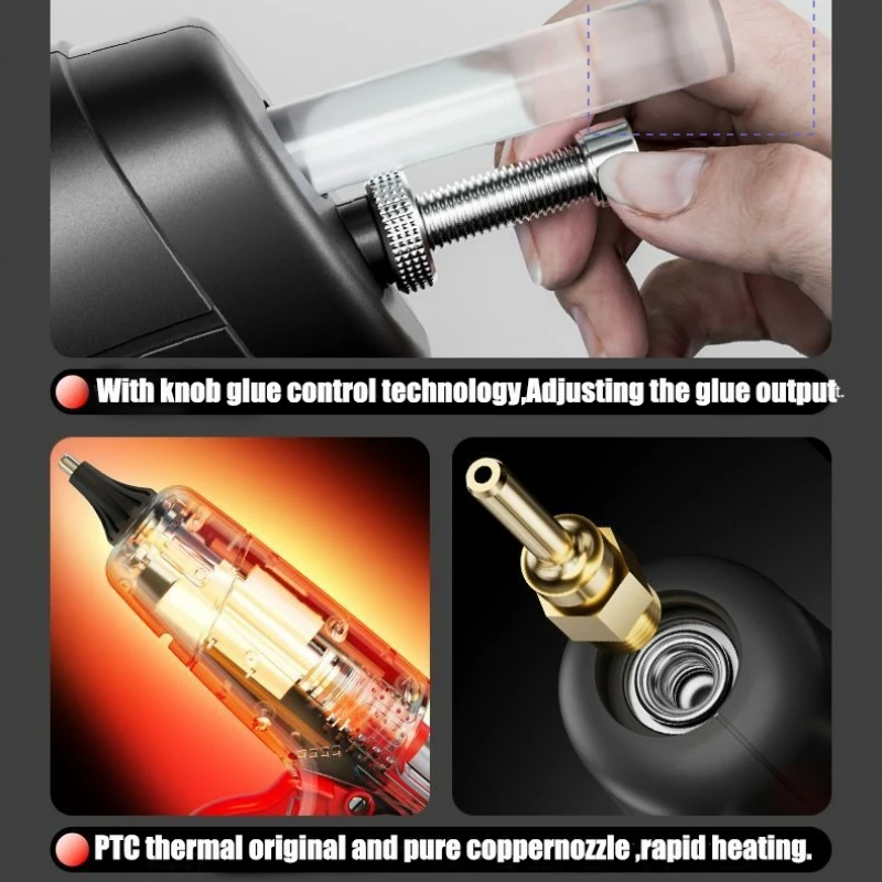 Hot Melt Glue Gun Hot Glue Gun 300w/800w Professional Hot Melt Glue Gun with 11mm Glue Sticks 150w Mini Silicone Gun for 7mm Household DIY Tools Plastic Repair