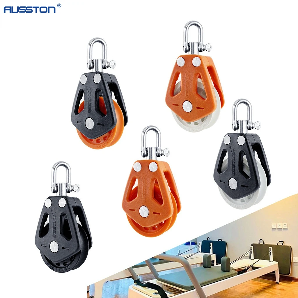 Single Pulley High Load Sheave Block Universal Head Single Pulley Swivel Shackle Sailboat Plain Bearing Block Boat Accessories suitcase universal wheel wholesale accessories wheel suitcase caster removable silent leather suitcase universal swivel caster