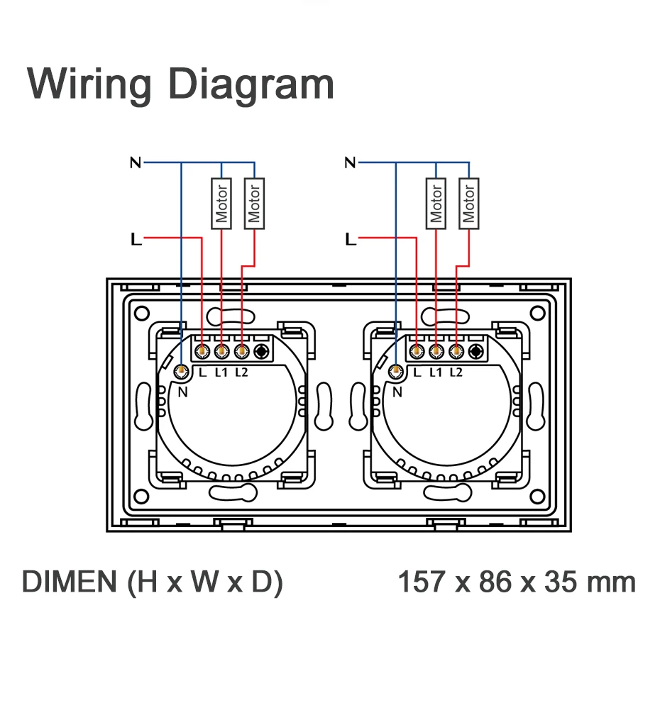 Bseed tuya inteligente zigbee cortina interruptor duplo