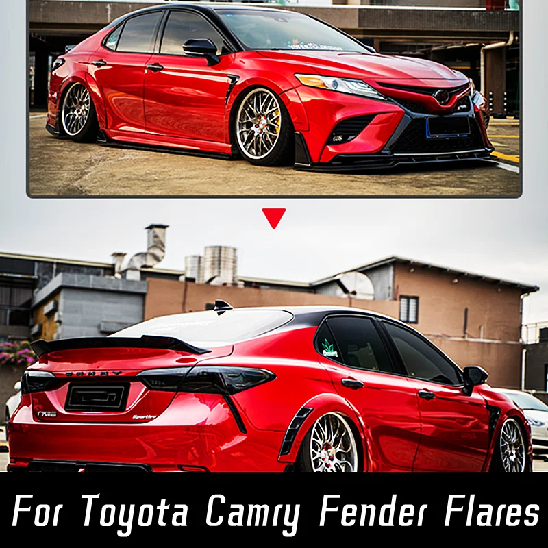8PcsFor20182022ToyotaCamryCarWideBodykitFenderFlaresArch