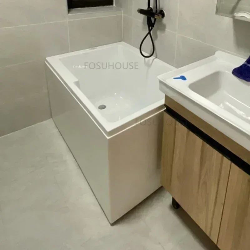Bathroom Fixture Seat Bath Adults Comfortable Household Whirlpool Modern Acrylic Portable Massage Bathtub Portable Spa Bathtub