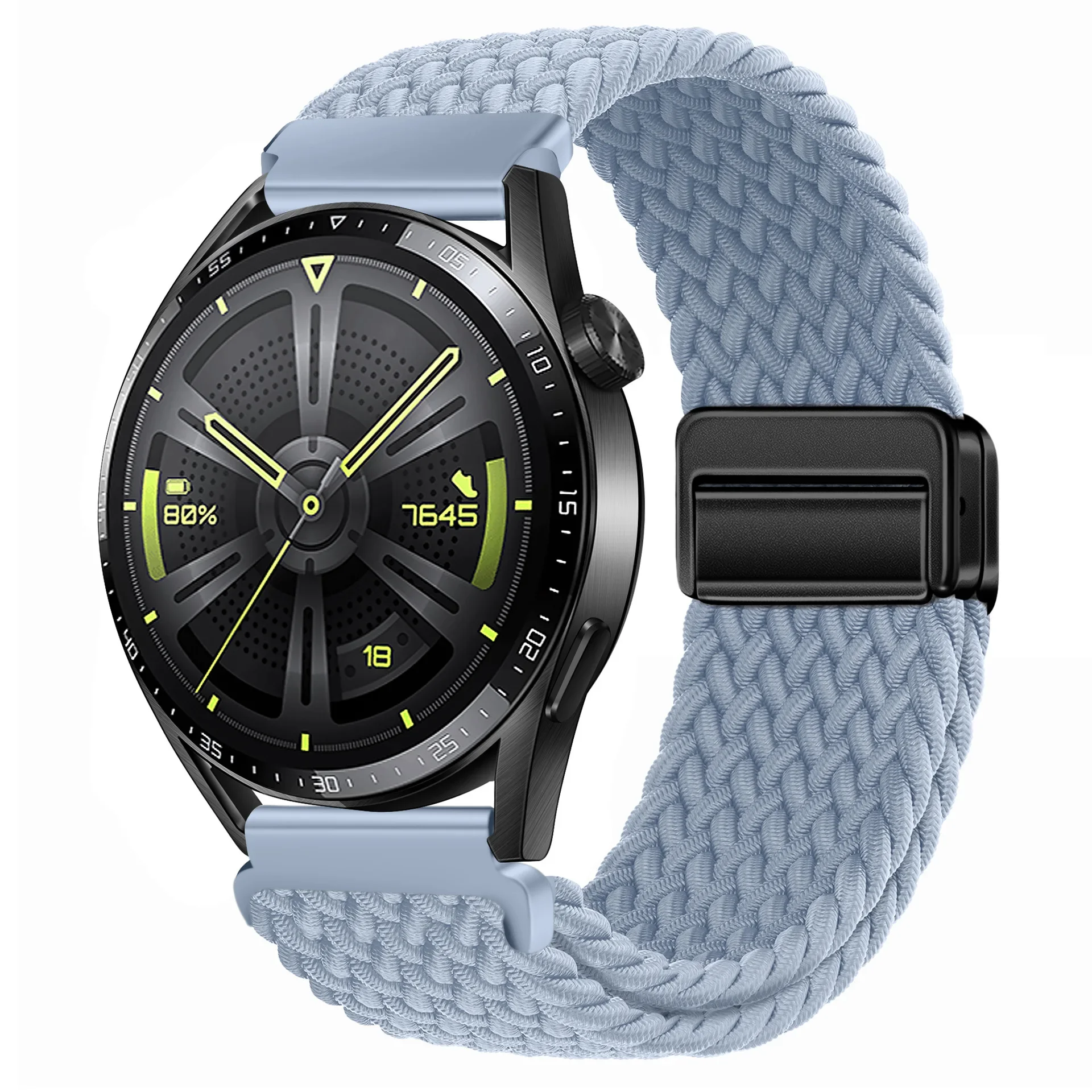 Magnetic Braided Solo Loop Sport Bracelet Band, 22mm