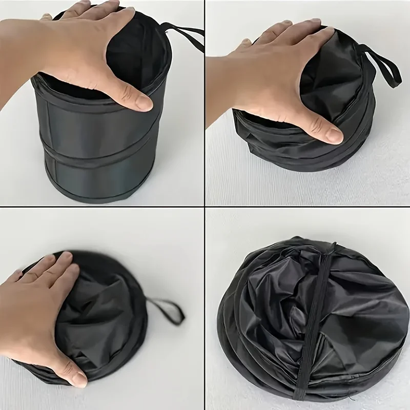 Collapsible Portable Trash Can Leak-proof For Vehicles Homes Offices