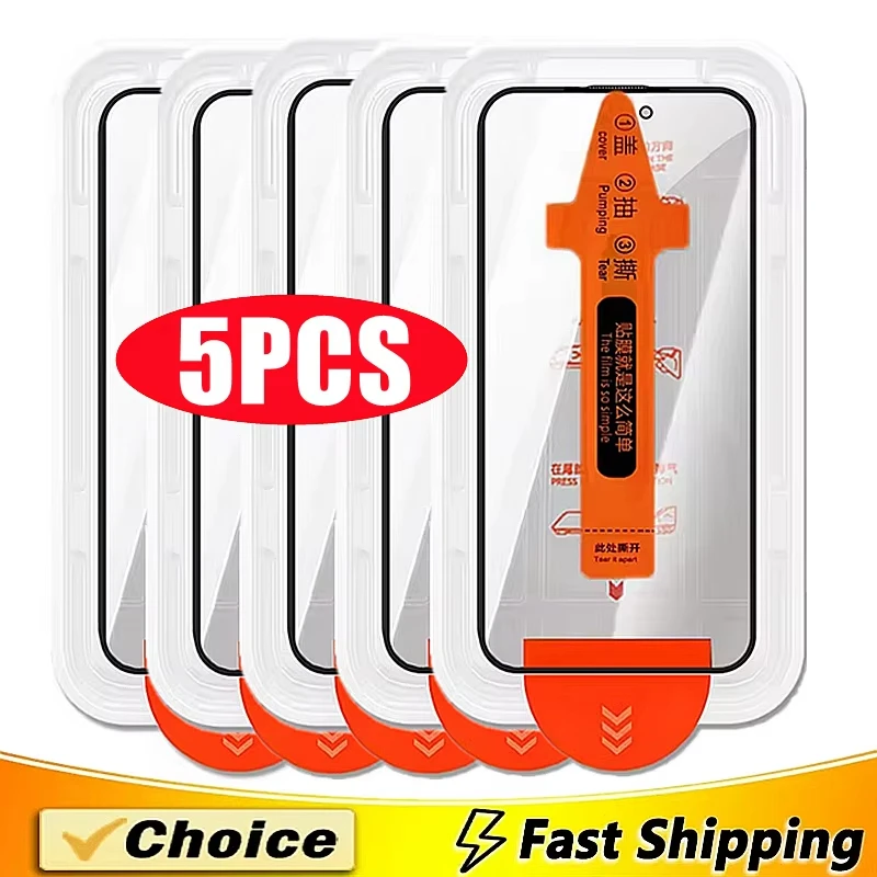 Premium HD Tempered Glass Dust-Proof Screen Protector with Easy Installation