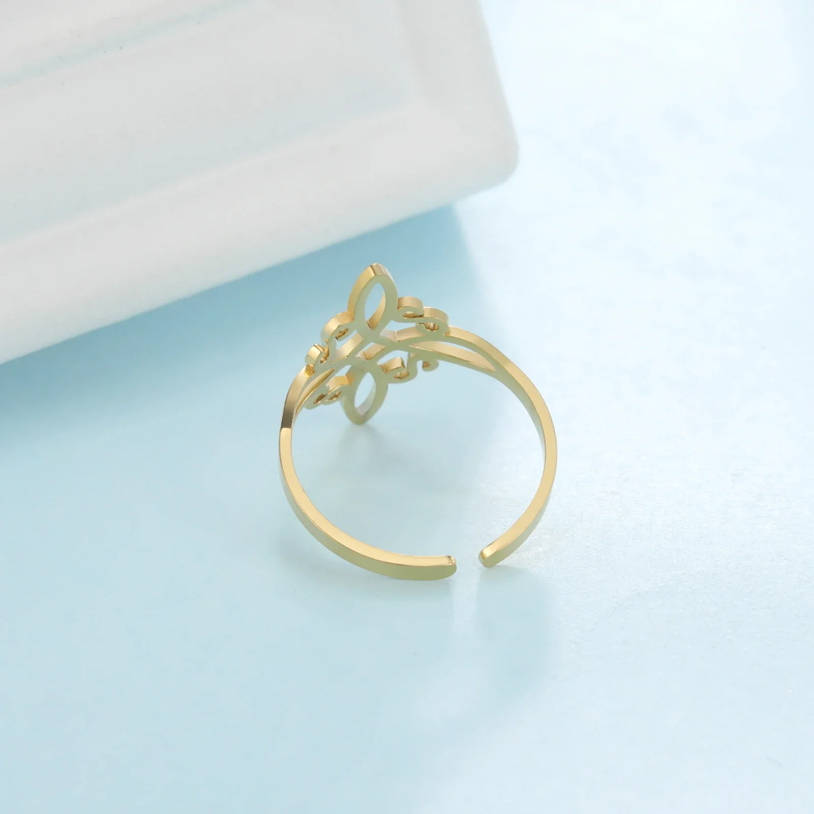 Teamer Irish Witch Knot Ring fashion ring couple rings crystal rings zircon rings engagement rings wedding rings finger rings metal rings stainless steel rings For Women Men Witchcraft Vintage Stainless Steel Ring Celtics Knot Wiccan Amulet Jewelry