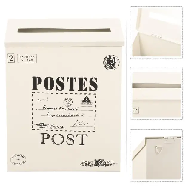 Mail Box Garden Wall Tartó Irodai Panasz Doboz Falra Szerelhető Postafiókok Háztartási Fém Postafiók