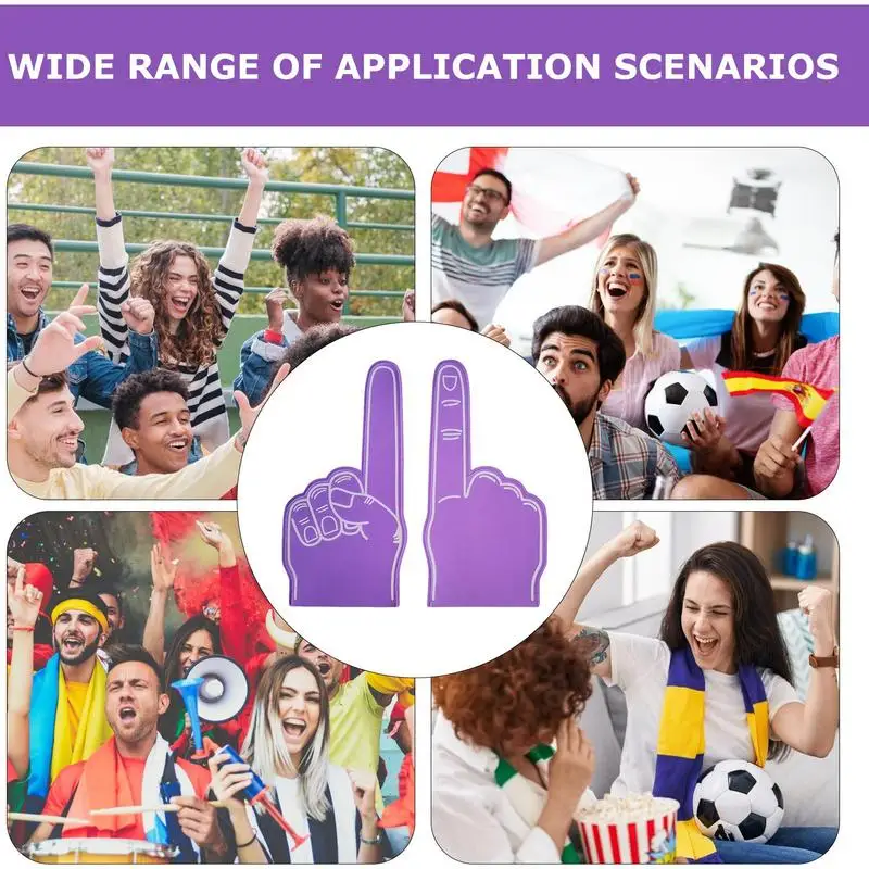 Foam Finger Large Foam Hand Sports Cheerleading Props Sports Favors Cheering Palm Party Props Number 1 Fan Finger foam finger props cheerleading accessories