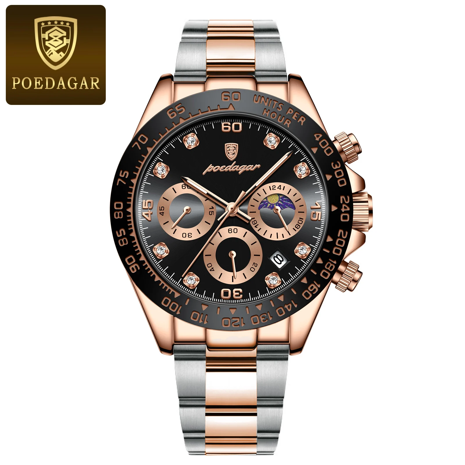 629 RoseGold Black S
