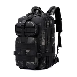 Large 30L Camouflage Outdoor Duffle Bag (Black CP Camo)