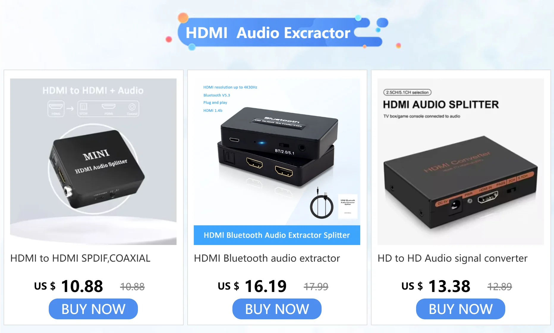 1080P60hz HDMI-kompatibler Audio-Extraktor Optischer Toslink SPDIF + 3,5 mm Audio-Embedder 1080P 3D-Anzug für Fire Stick Xbox Laptop – Detail 1