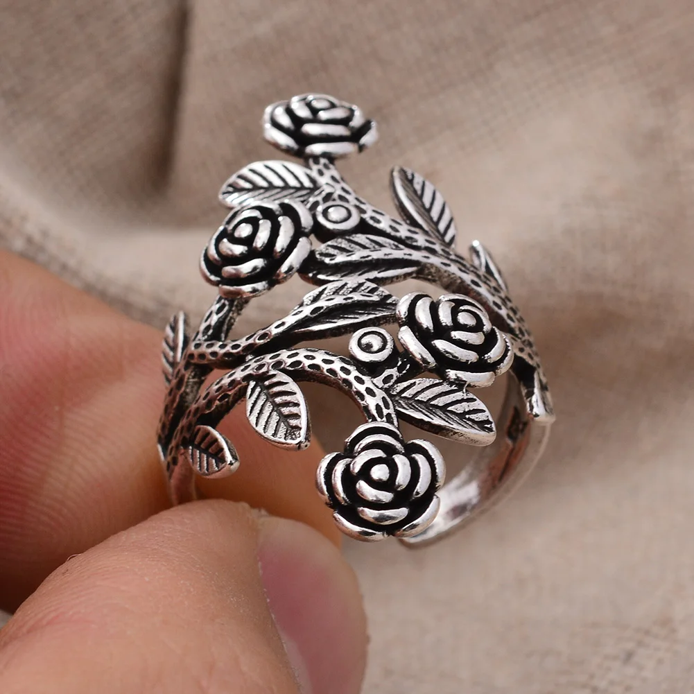 Big Romance Sterling Silver Rose Ring // Made to order in your size