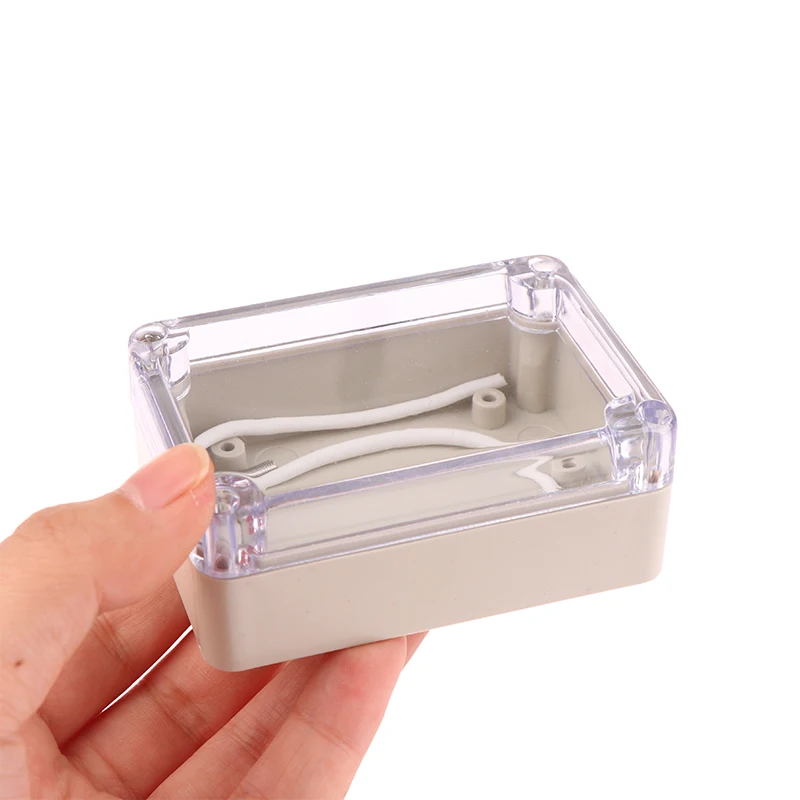 Electronic Enclosure Case Electrical Box 1Pc Plastic Waterproof Transparent Outdoor Alarm Box Enclosure Security Module Shell DIY Project Electronic