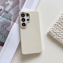 Enhanced Magnetic Liquid Silicone Phone Case with Soft Bumper Cover - Galaxy A37 (Antique White)