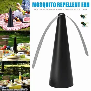 Automatic Mosquito Repellent Fan Fly Mosquito Repeller Fan Battery Powered Portable Pest Control for Home Outdoor Picnic