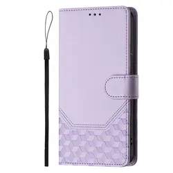 Luxury RFID Leather Texture Wallet Flip Cover Case for OnePlus Nord 6 (Purple)