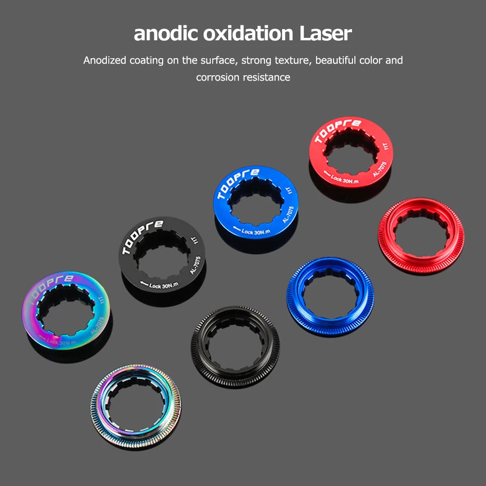 11T Cassette Flywheel Lock Cover bicycle cassette bicycle sprocket gear bicycle parts bike sprocket bike freewheel Aluminum MTB Bike Freewheel Locks Rings Outdoor Riding Hiking Supplies