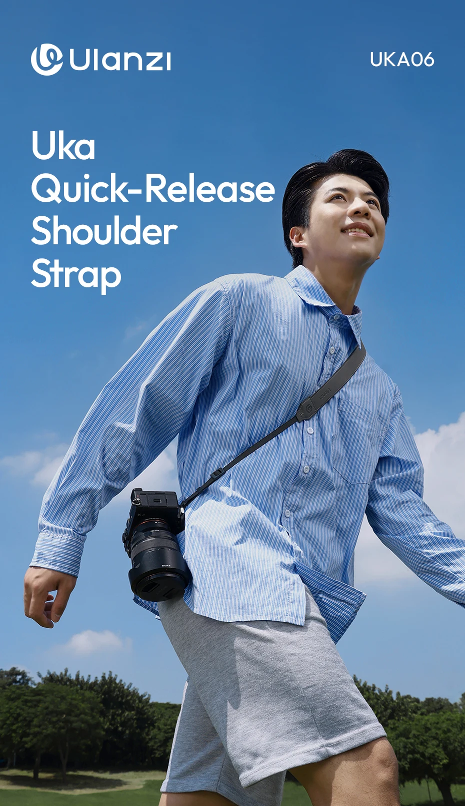 Description Picture 2 of itemUlanzi UKA06 Uka Quick-Release Shoulder Strap Kit Arca-Swiss & F38 Plates Quick Switch Tripod Slider Mount for DSRL Camera