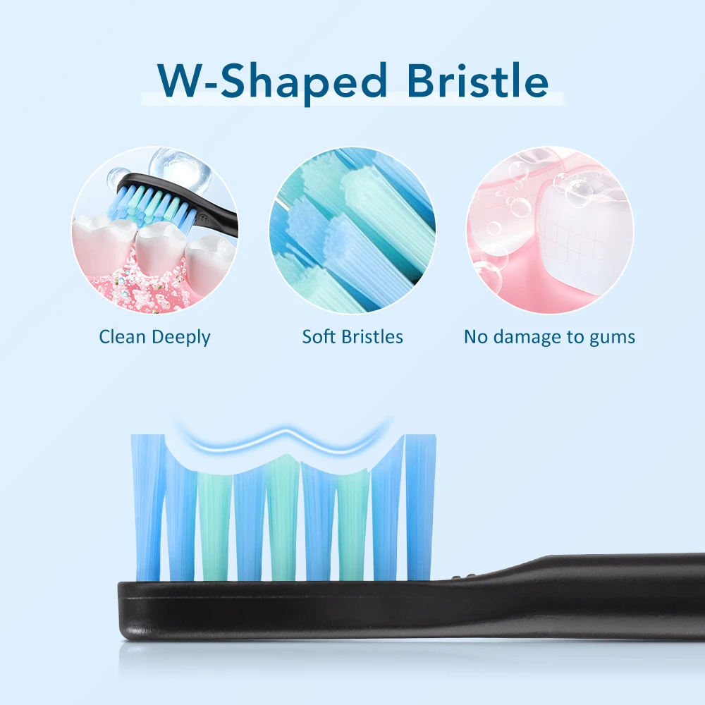 Electric Smart Toothbrush 6 Speed Mode Home USB Charging Waterproof Clean Whiten Adult Tooth Cleaner Automatic Timer Couple Set
