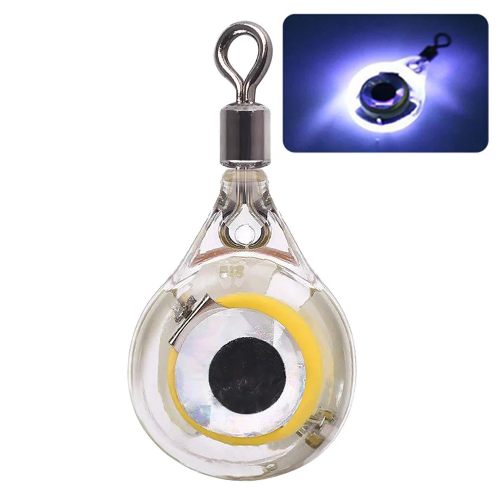 

Eye Shape Fishing Lure Light Waterproof 1Pcs 2.5*1.5cm For Attracting Fish LED Underwater Plastic High Performance