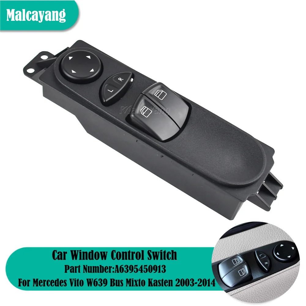 Muslimelectric Power Window Switch Pulsante Di Controllo 7Pin Per Mercedes Vito W639 Bus Mixto Kasten 2003-2014 Accessori Per Auto