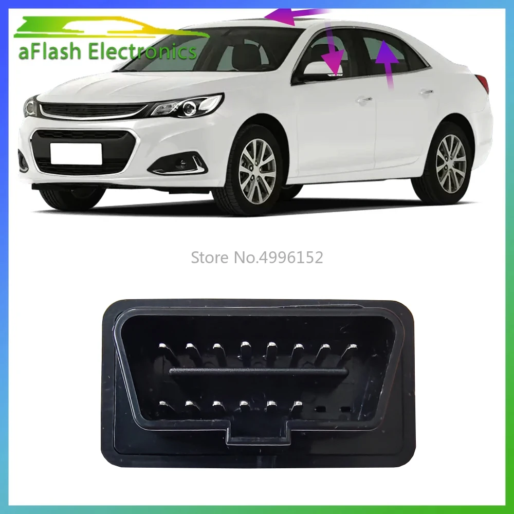 

For Chevrolet Malibu 2009-2022 Car OBDII Auto Power Window Closer Open Controller Automatic Window Lifter Device OBD Plug Cable