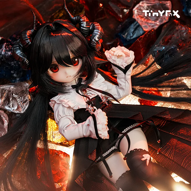 공식 Tinyfox Dark God Grafa Mjd 1/6 스케일 관절형 인형 기념일 스타일 풀 세트 2d 수집 모델 소녀의 생일 선물