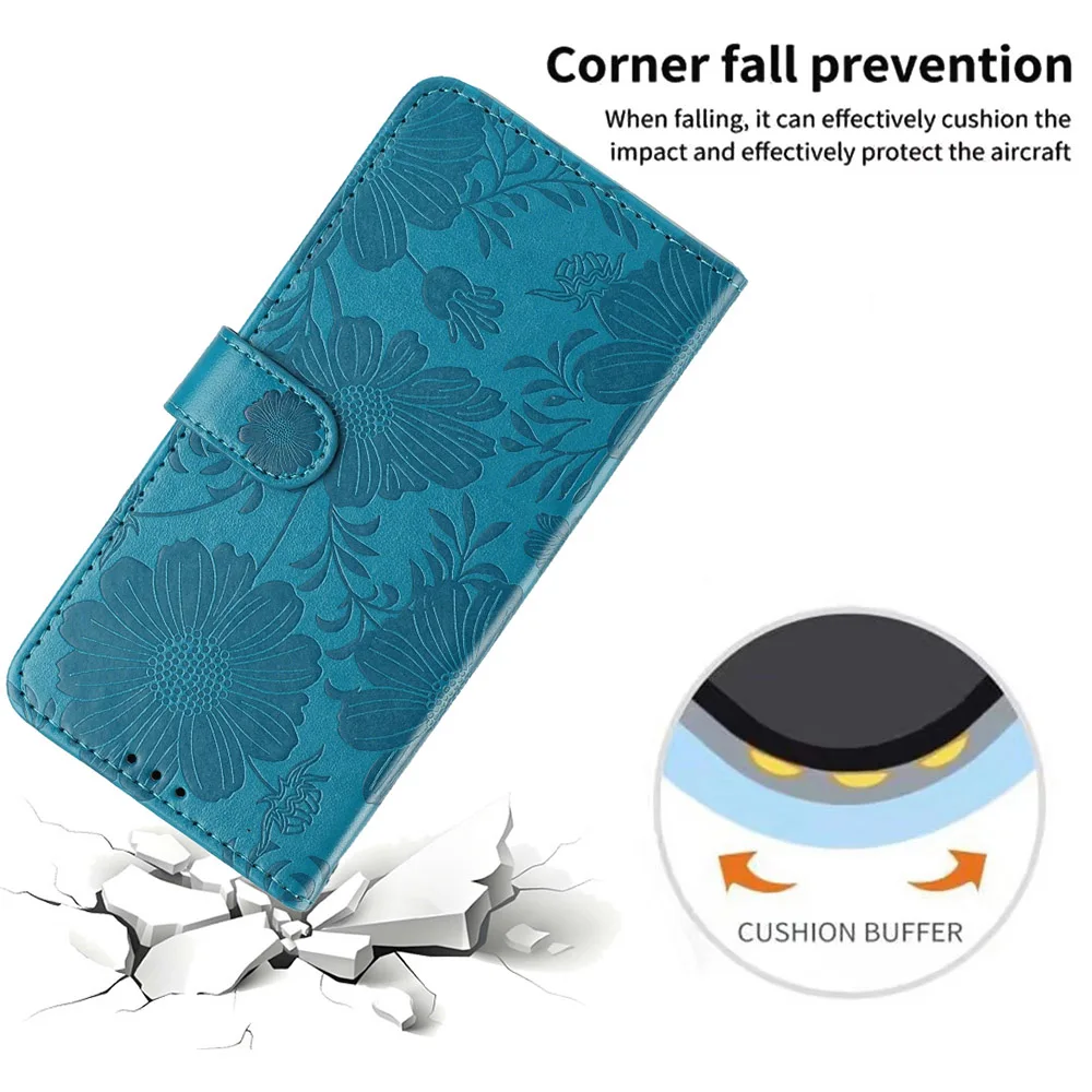 Elegant Leather Wallet Phone Case with Card Storage
