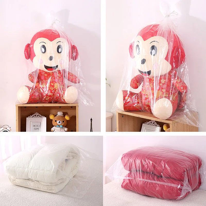 Eco-Friendly Transparent Storage Bags - 5 Pack Large Capacity Dust & Moisture-Proof Organizers