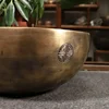 16-30CM Tibetan Full Moon Meditation Bowl - Handmade Copper Chime Planet Energy Buddha Sound Bowl 5