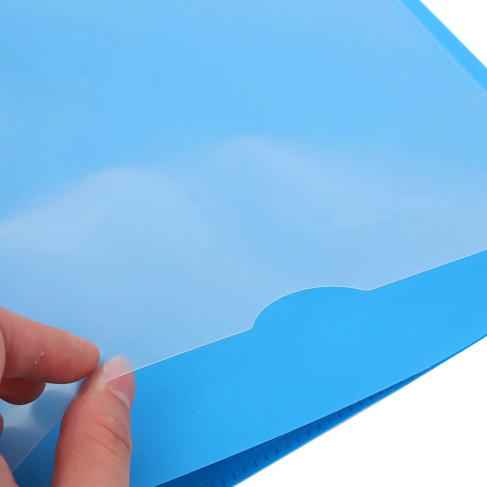 6Pcs 헤비 듀티 플라스틱 파일 폴더(2개의 포켓 포함) 사무실 홈 스쿨 문서 정리용 부드러운 둥근 모서리 휴대용