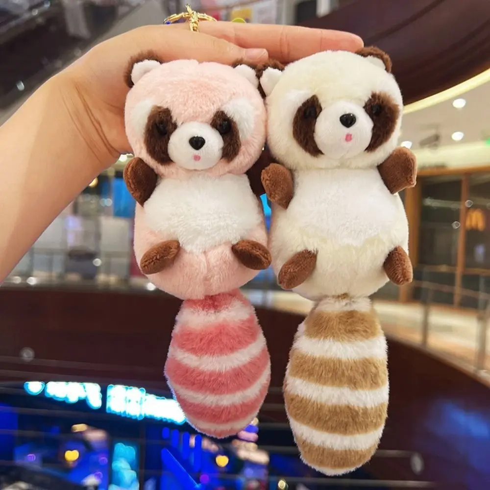 

Exquisite Backpack Pendant DIY Trinket Plush Keychain Raccoon Plush Pendant Raccoon Plush Keychain Stuffed Animal Toys