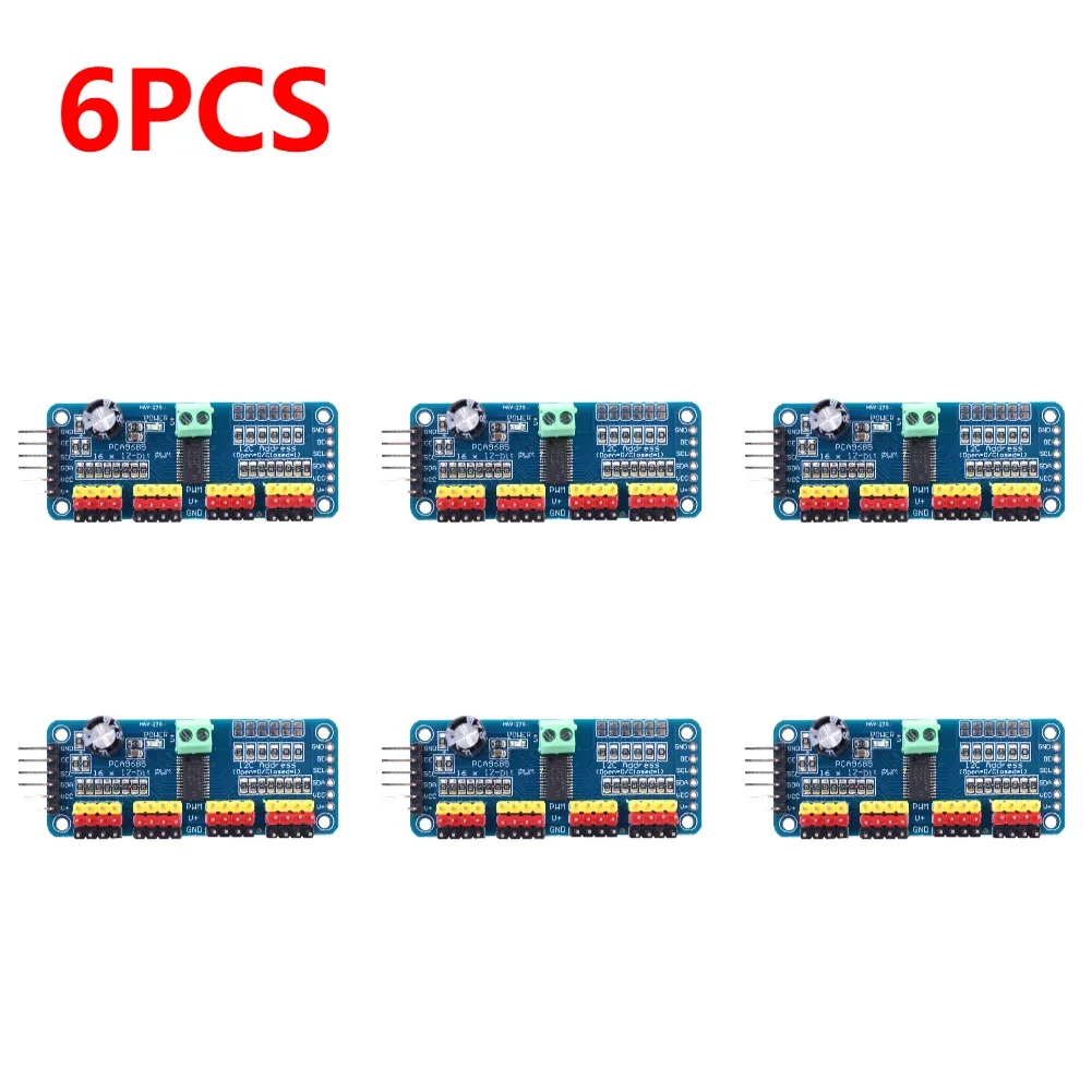 PCA9685 PWM Servo Motor Driver Board - 16 Channel 12-Bit IIC Interface Controller (1-10PCS)