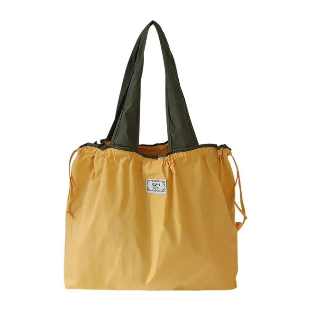 Foldable Fashionable Drawstring Reusable Eco-Friendly Waterproof Grocery Bag