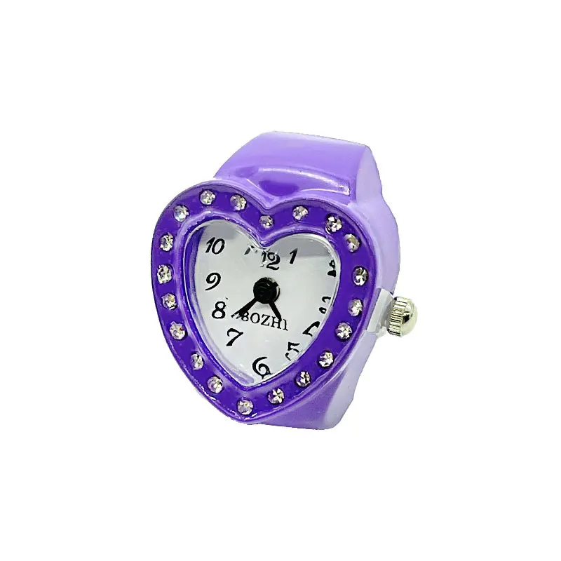 Womens Watch Fashion Couple Watches Temperament Women Love Lovers Finger Small Cute Dial Flash Diamond