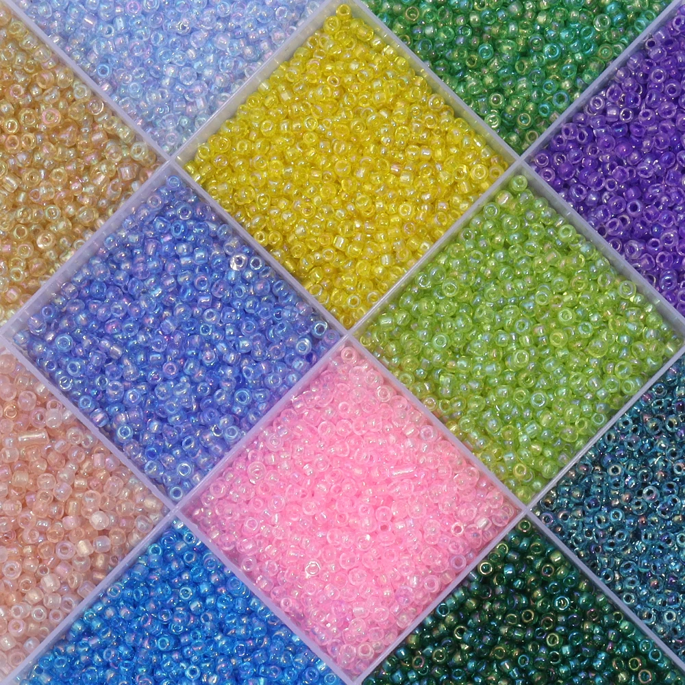 10/50g 2mm 포니 비즈 유리 쌀 비즈 체코 크리스탈 시드 비즈 루즈 스페이서 비즈 DIY 쥬얼리 제작 액세서리