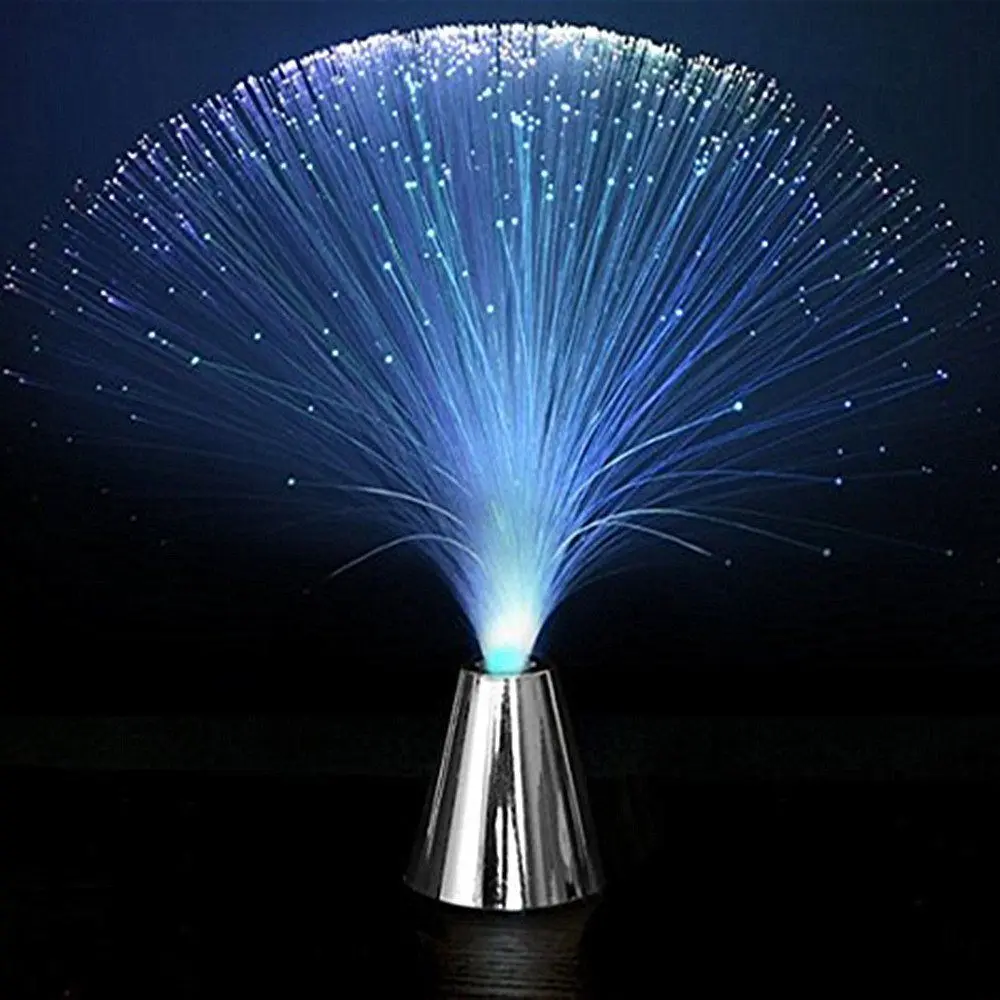 Led Multi Colour Changing Fiber Optic Fountain Night Light Lamp Home Decoration Luminous Toys Sleep Light Luminous Toys