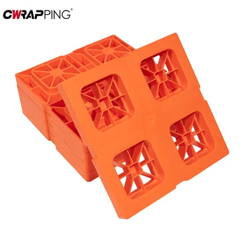 Heavy Duty RV Leveling Block RV Superimposed Board Flattener Block Trailer Trailer Escape Plate Trailer Wheel Stopper Anti-slip 4