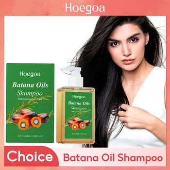 Batana Oil Shampoo Hair Strengthens Anti Loss Restore Damaged Split Hair Scalp Cleansing Dandruff Control Hair Growth Shampoo