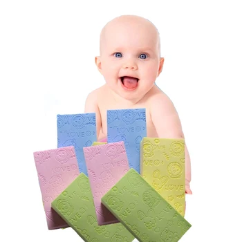 1Pc Soft Baby Sponge Bath Brushes Infant Body Scrub Shower Exfoliator Bath Kids Shower Product Baby Care Accessories Random 3